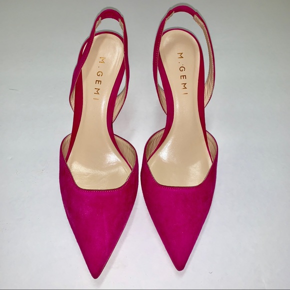 raspberry shoes and bag